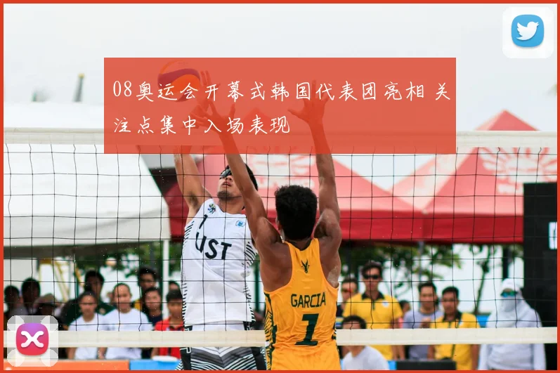 08奥运会开幕式韩国代表团亮相 关注点集中入场表现